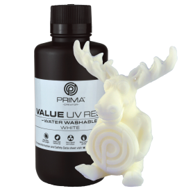 RESINA UV LAVABILE CON ACQUA PRIMACREATOR VALUE - 500 ML - BIANCO
